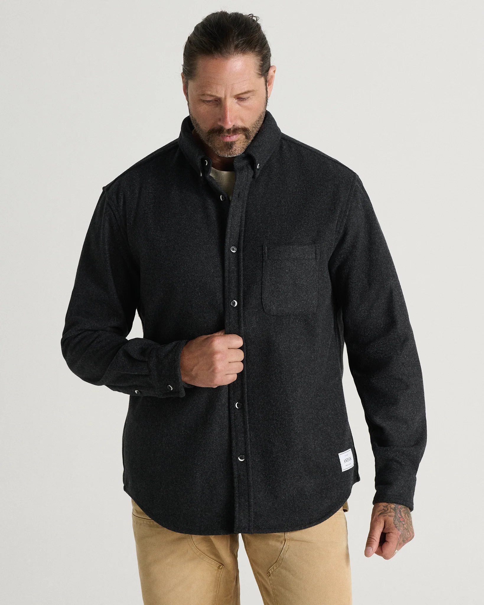 The Modern Melton Wool Shirt (600GSM) - Image 11