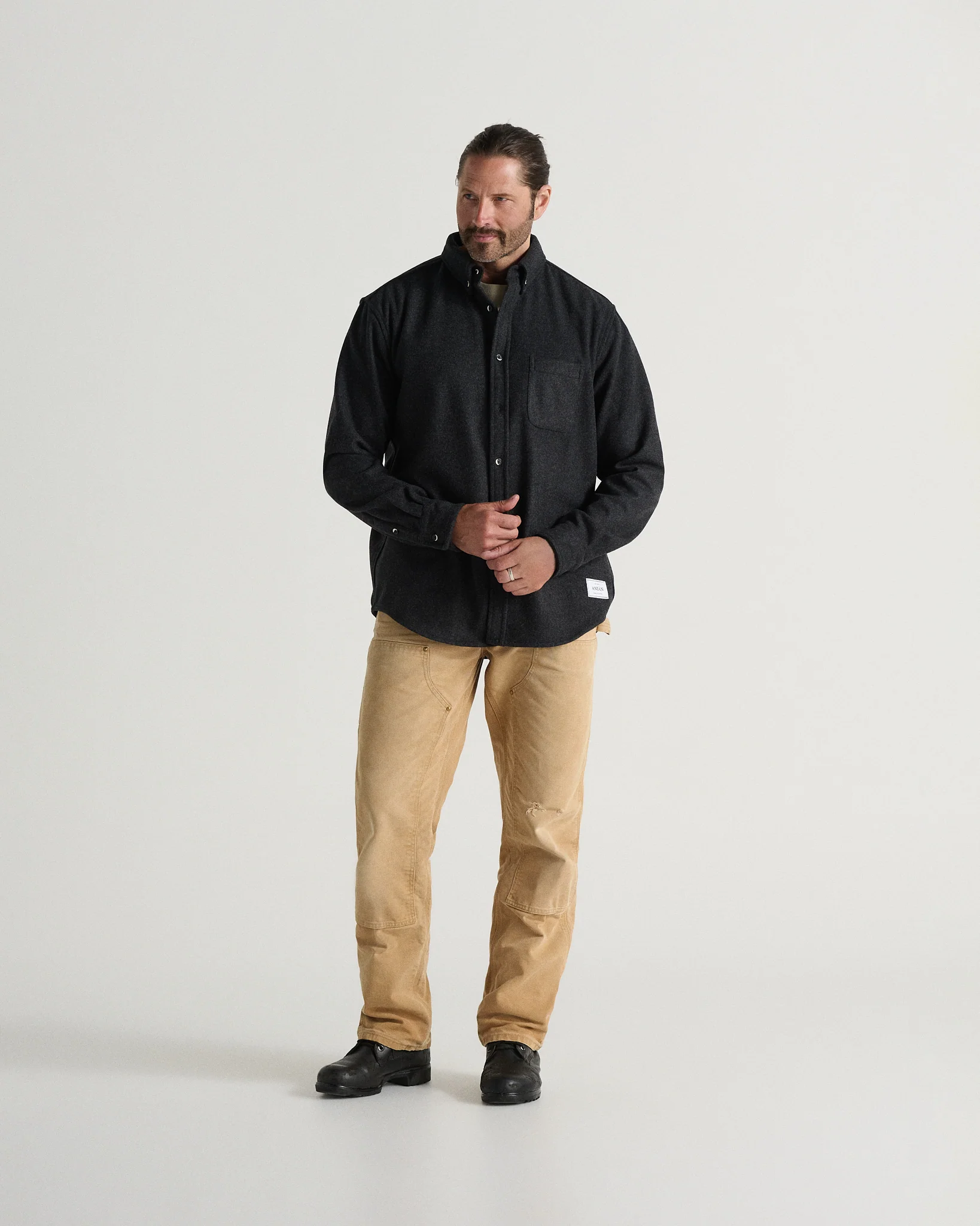 The Modern Melton Wool Shirt (600GSM) - Image 12