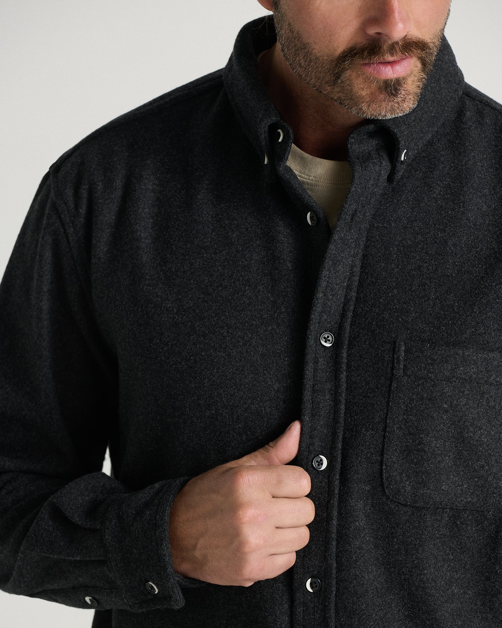 The Modern Melton Wool Shirt (600GSM) - Image 13