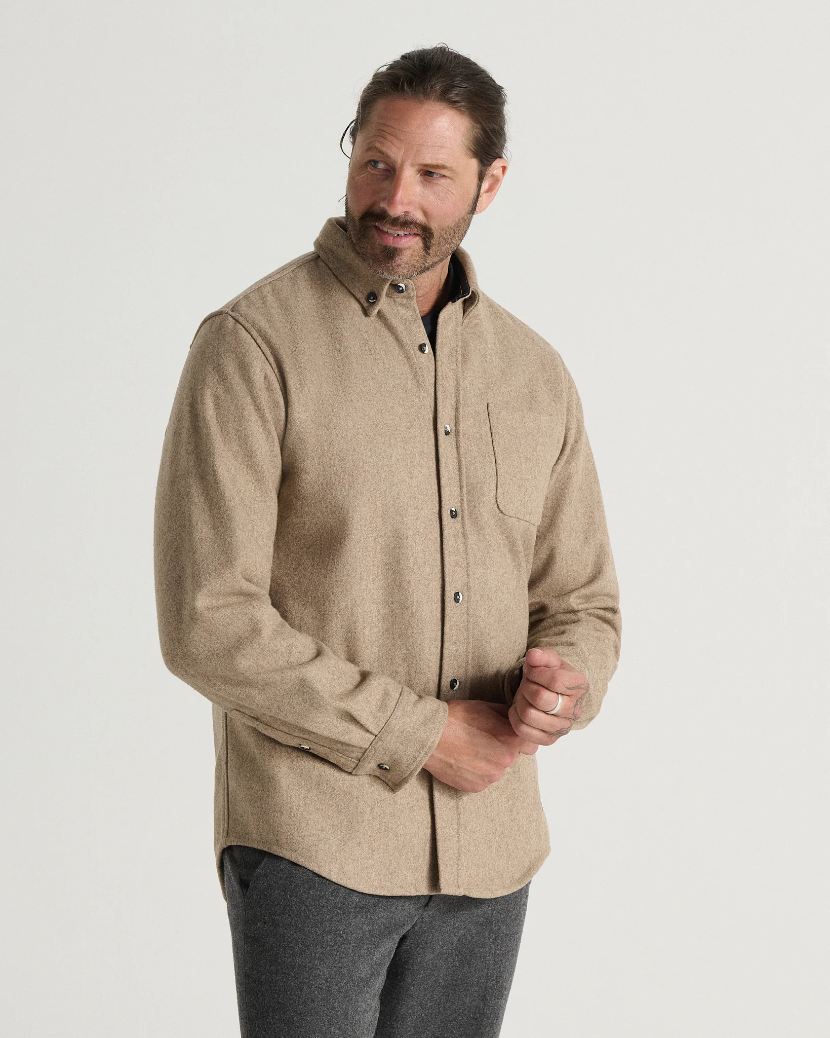 The Modern Melton Wool Shirt (600GSM) - Image 22