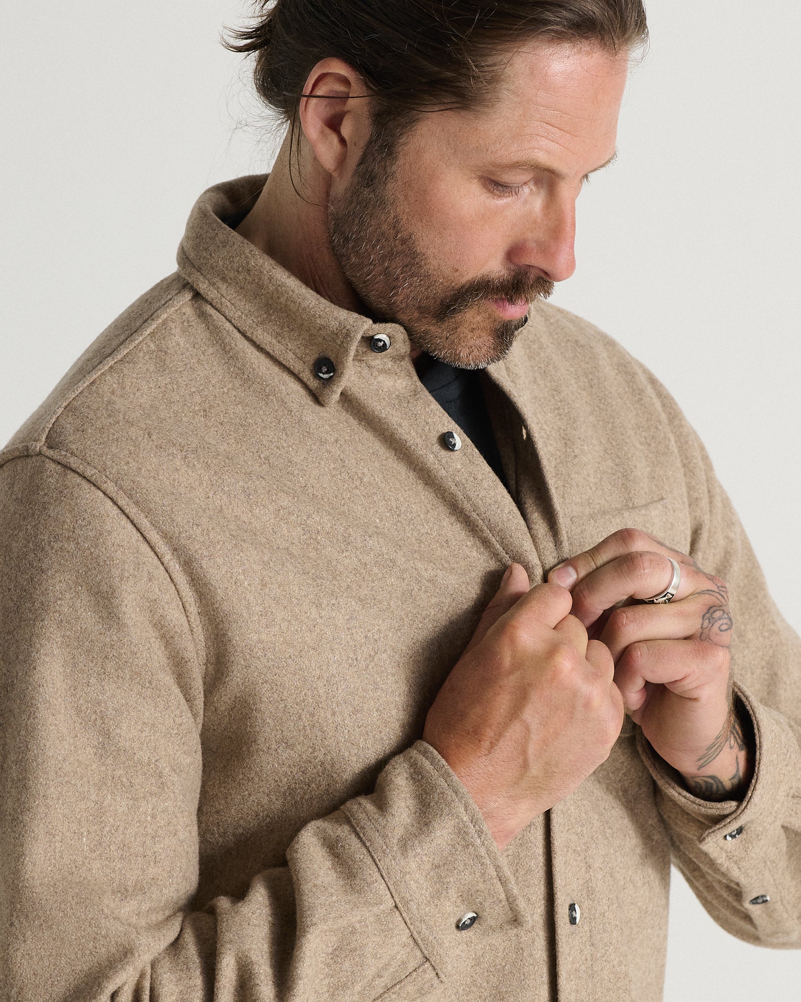 The Modern Melton Wool Shirt (600GSM) - Image 24