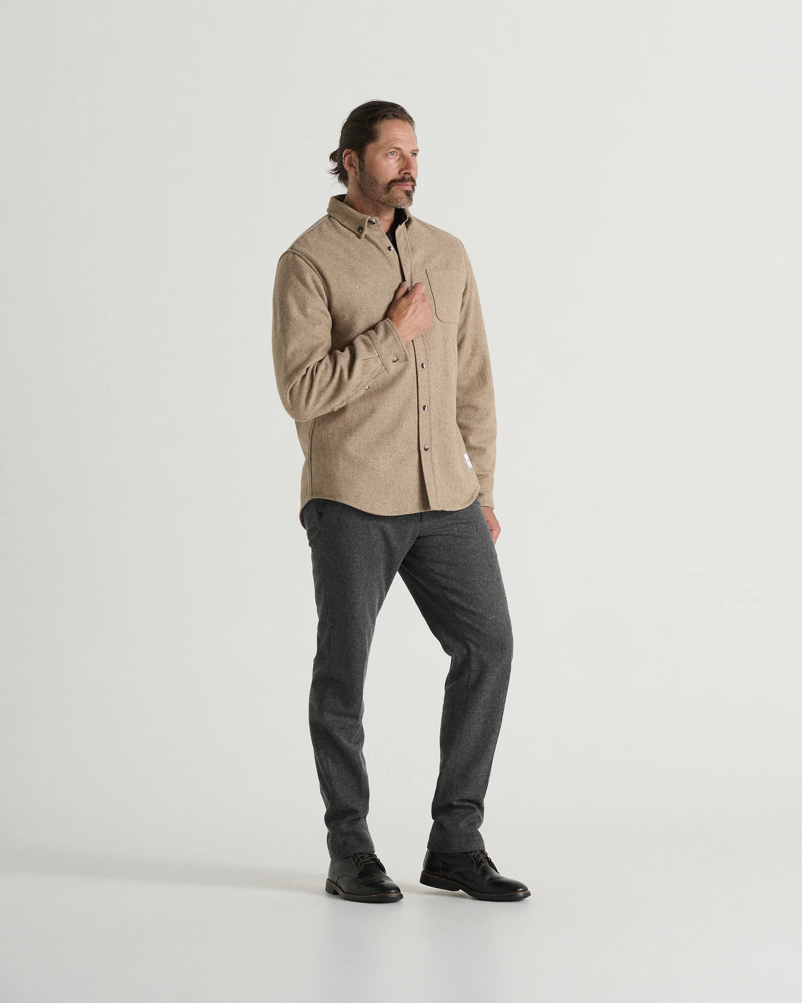 The Modern Melton Wool Shirt (600GSM) - Image 25