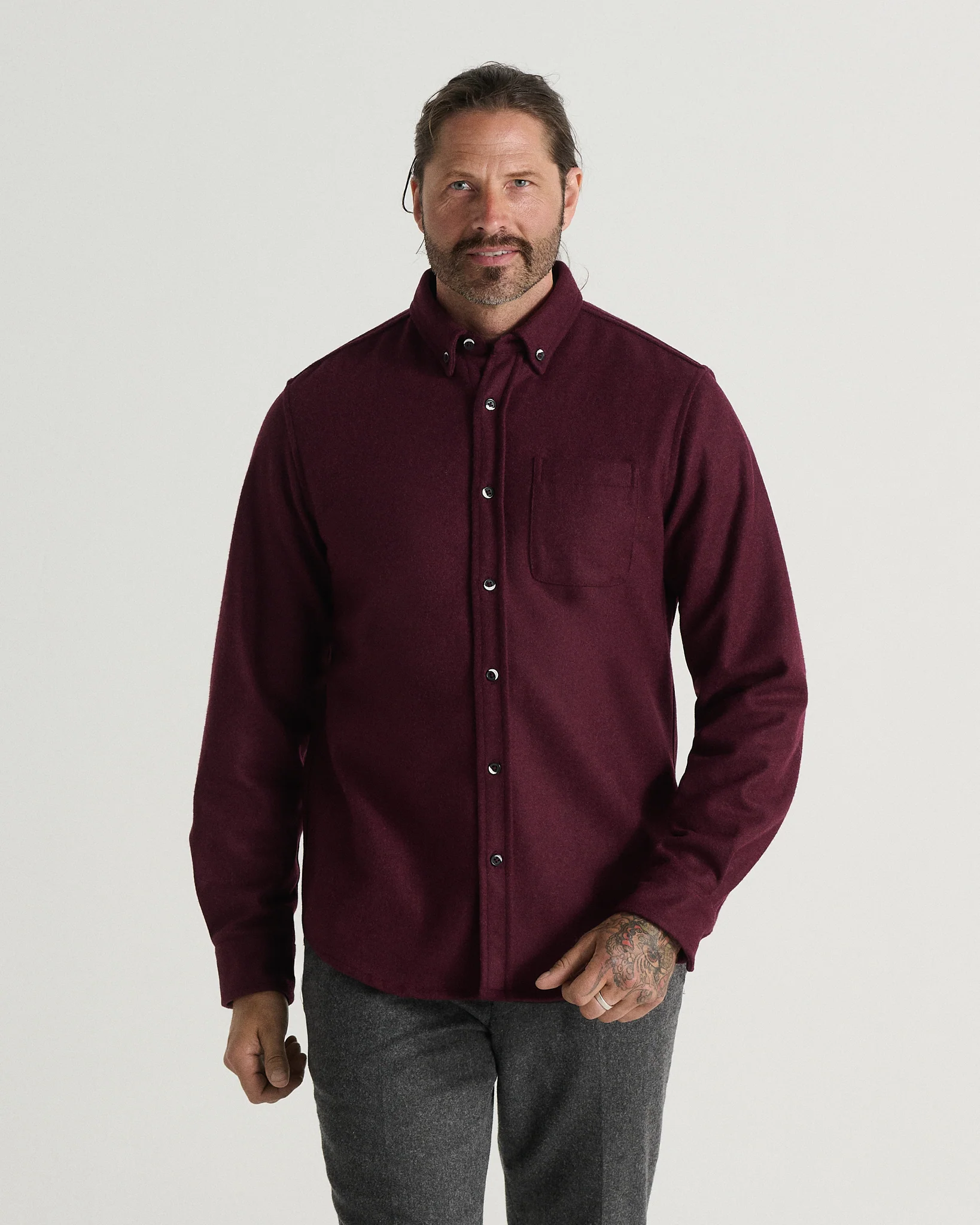 The Modern Melton Wool Shirt (600GSM) - Image 29