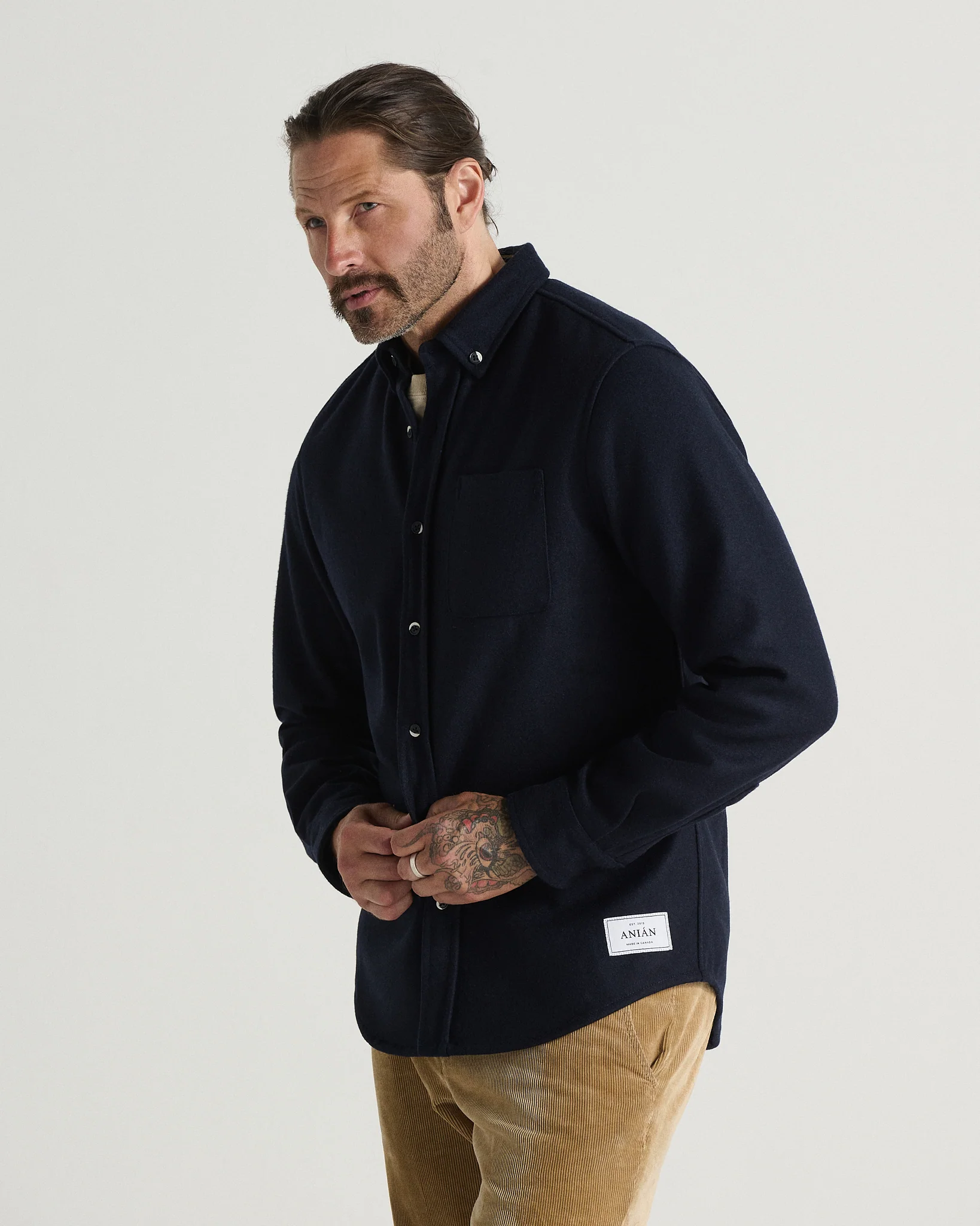 The Modern Melton Wool Shirt (600GSM) - Image 35