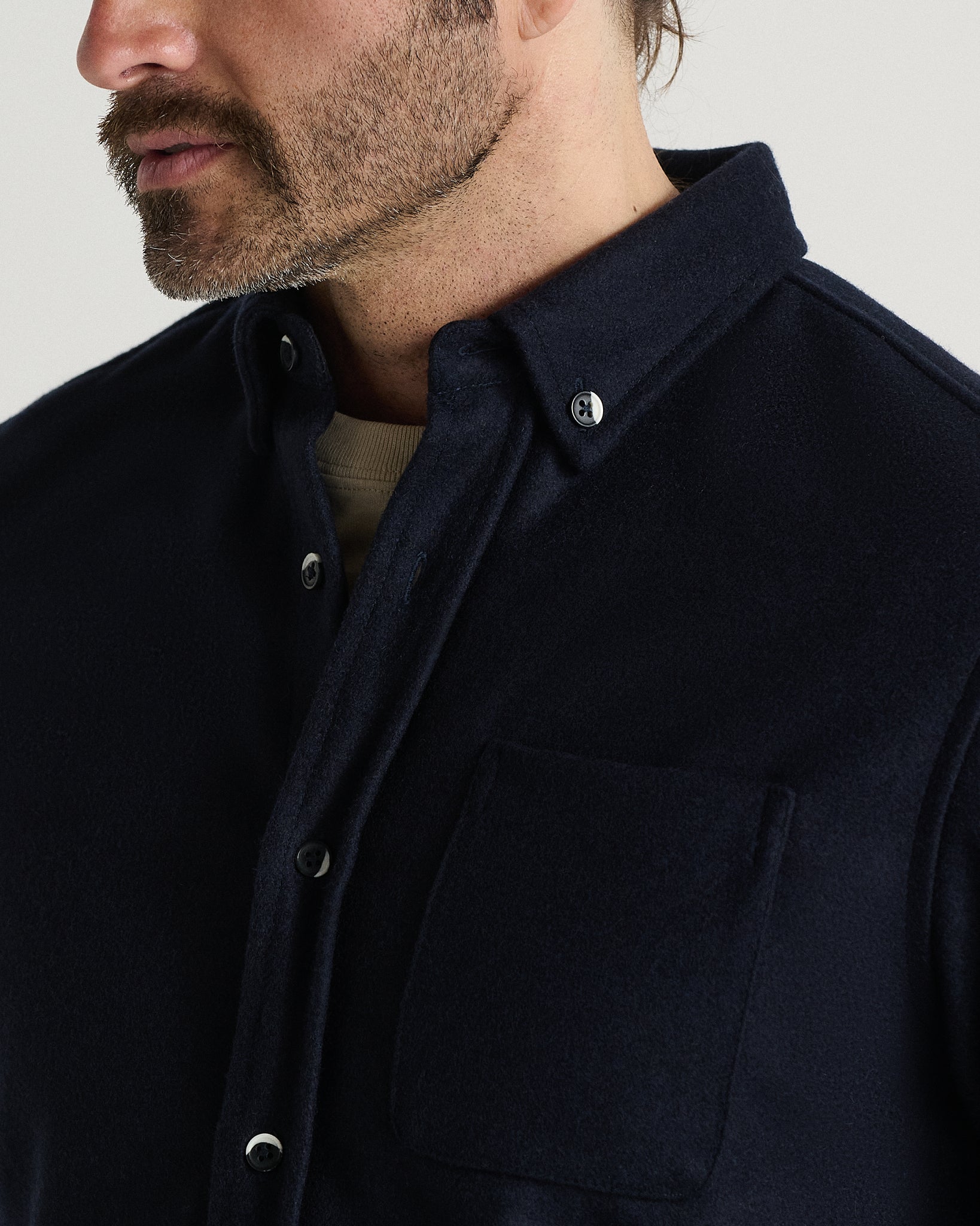 The Modern Melton Wool Shirt (600GSM) - Image 36