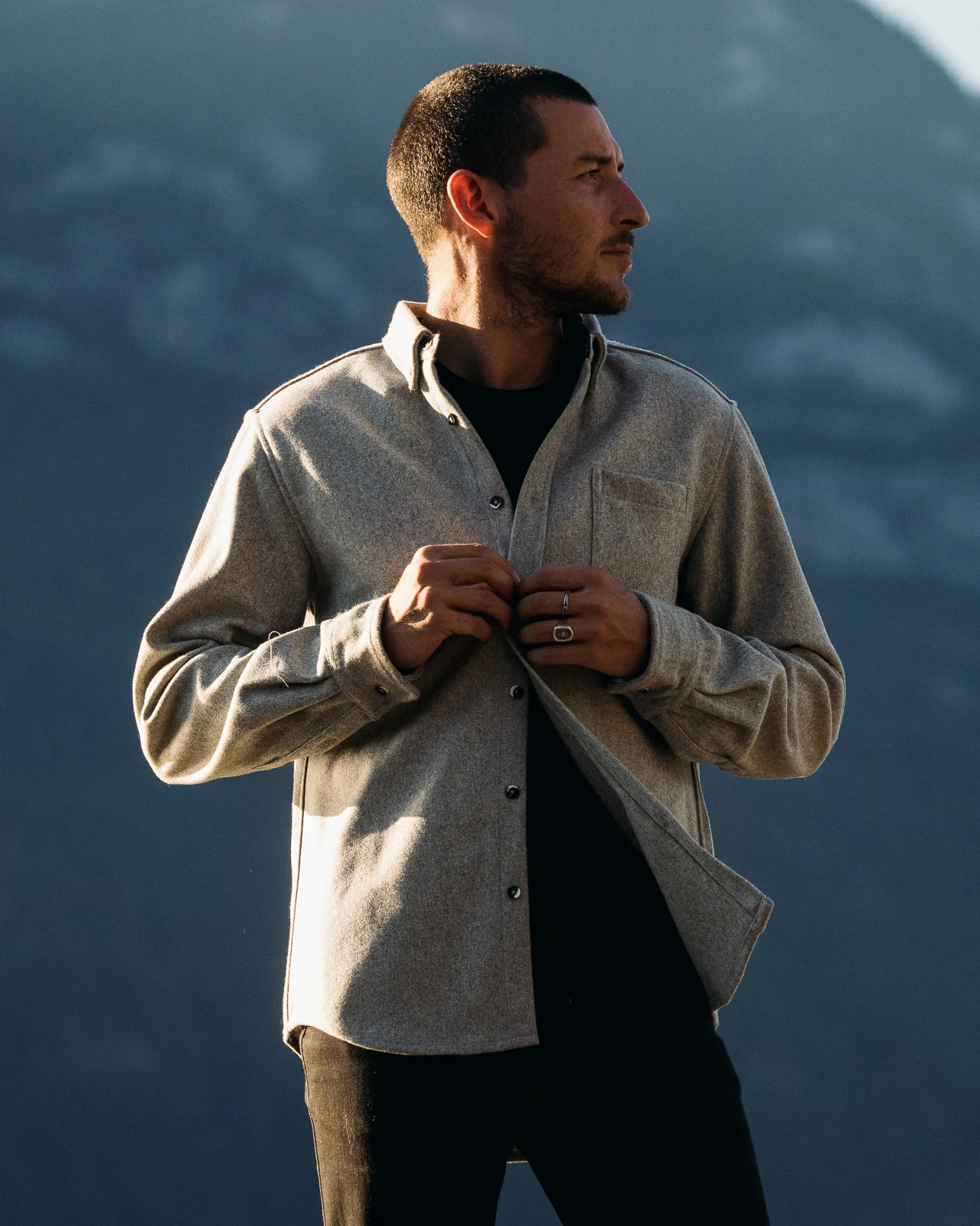 The Modern Melton Wool Shirt (600GSM) - Image 60