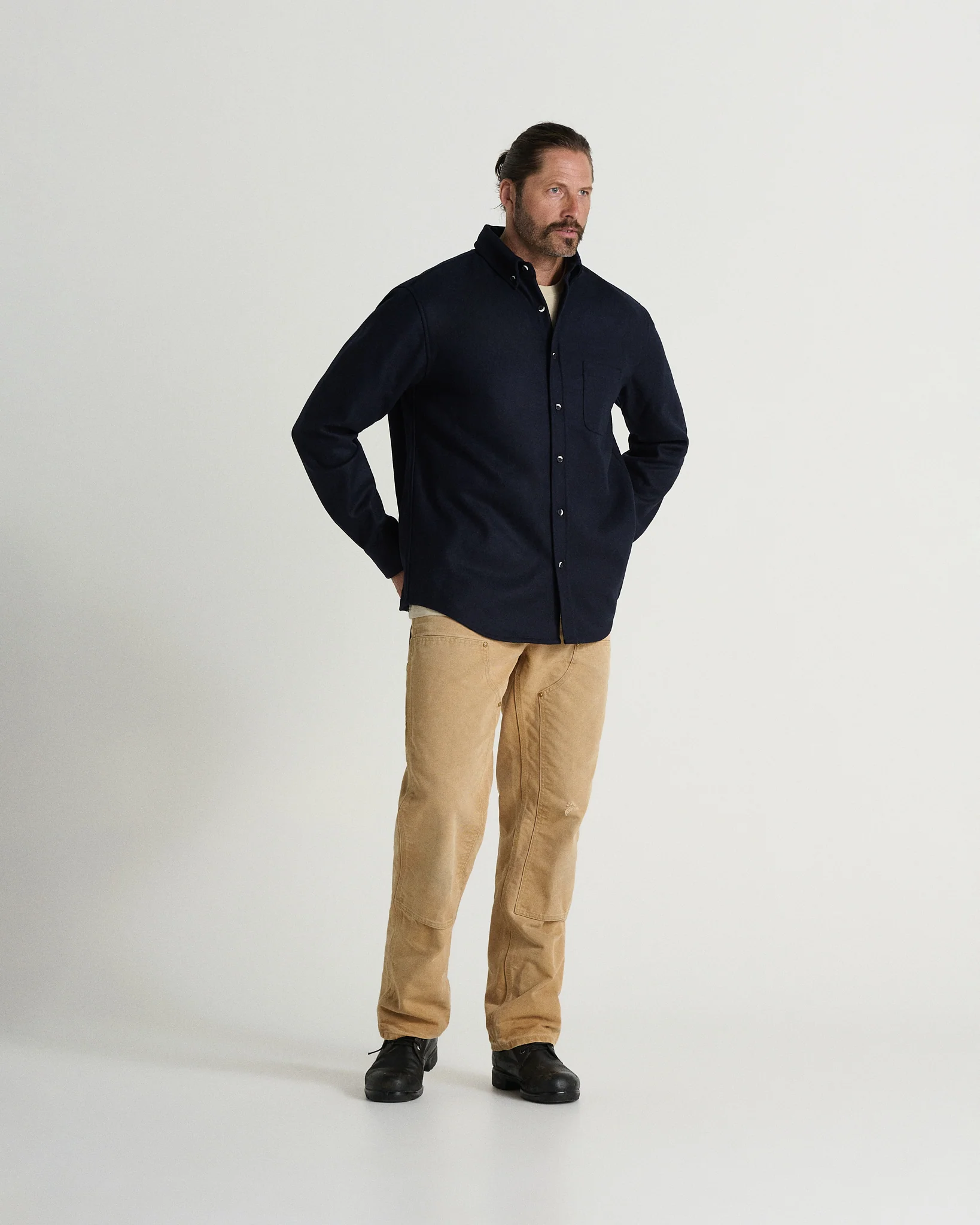 The Modern Melton Wool Shirt (600GSM) - Image 63