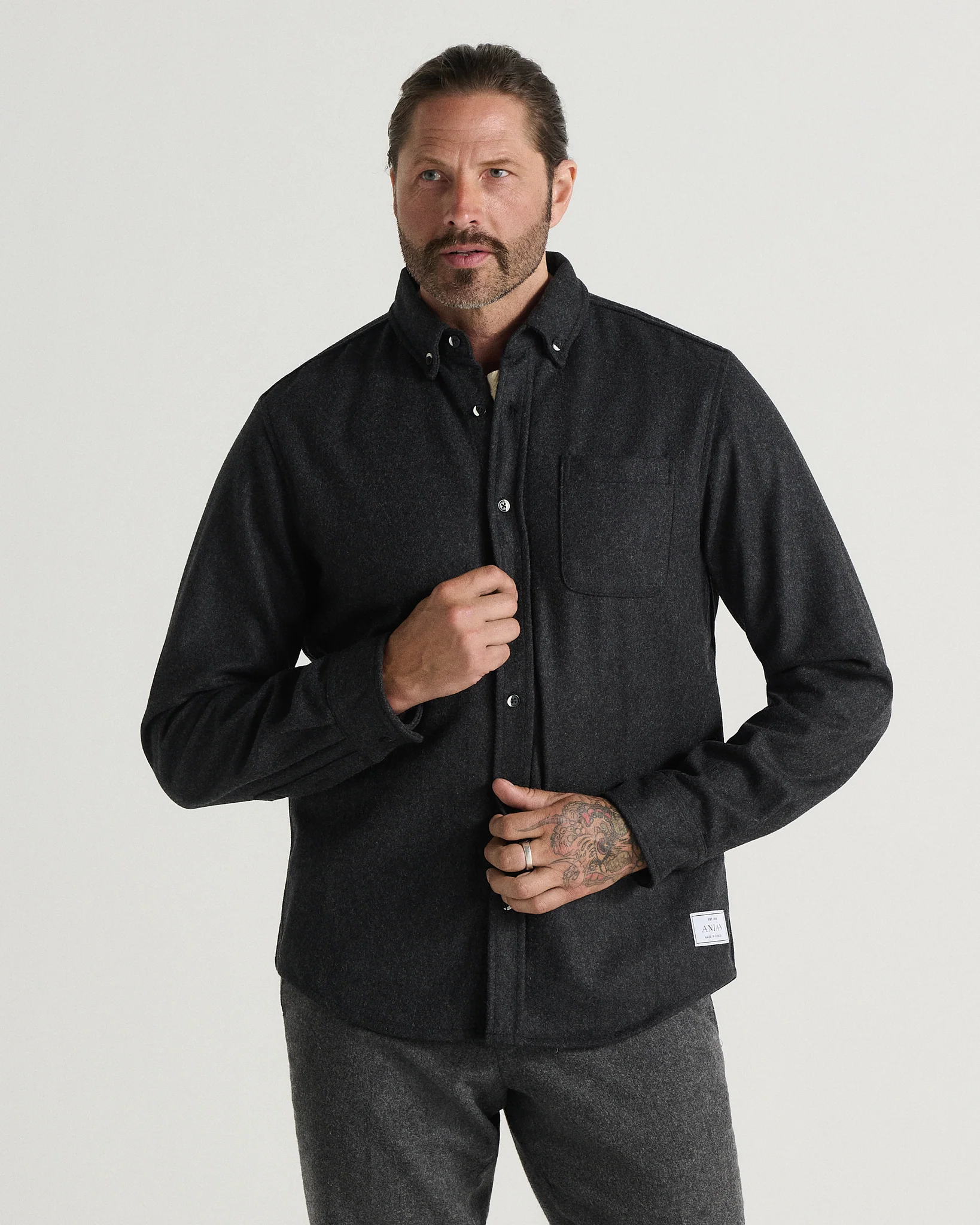 The Modern Melton Wool Shirt (600GSM) - Image 7