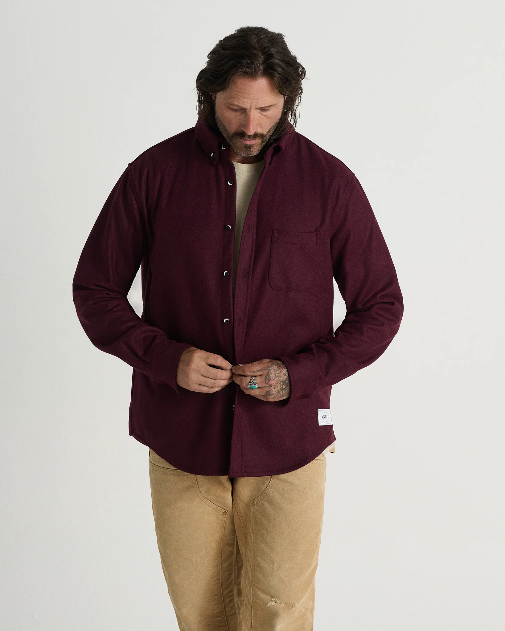 The Modern Melton Wool Shirt (600GSM) - Image 73