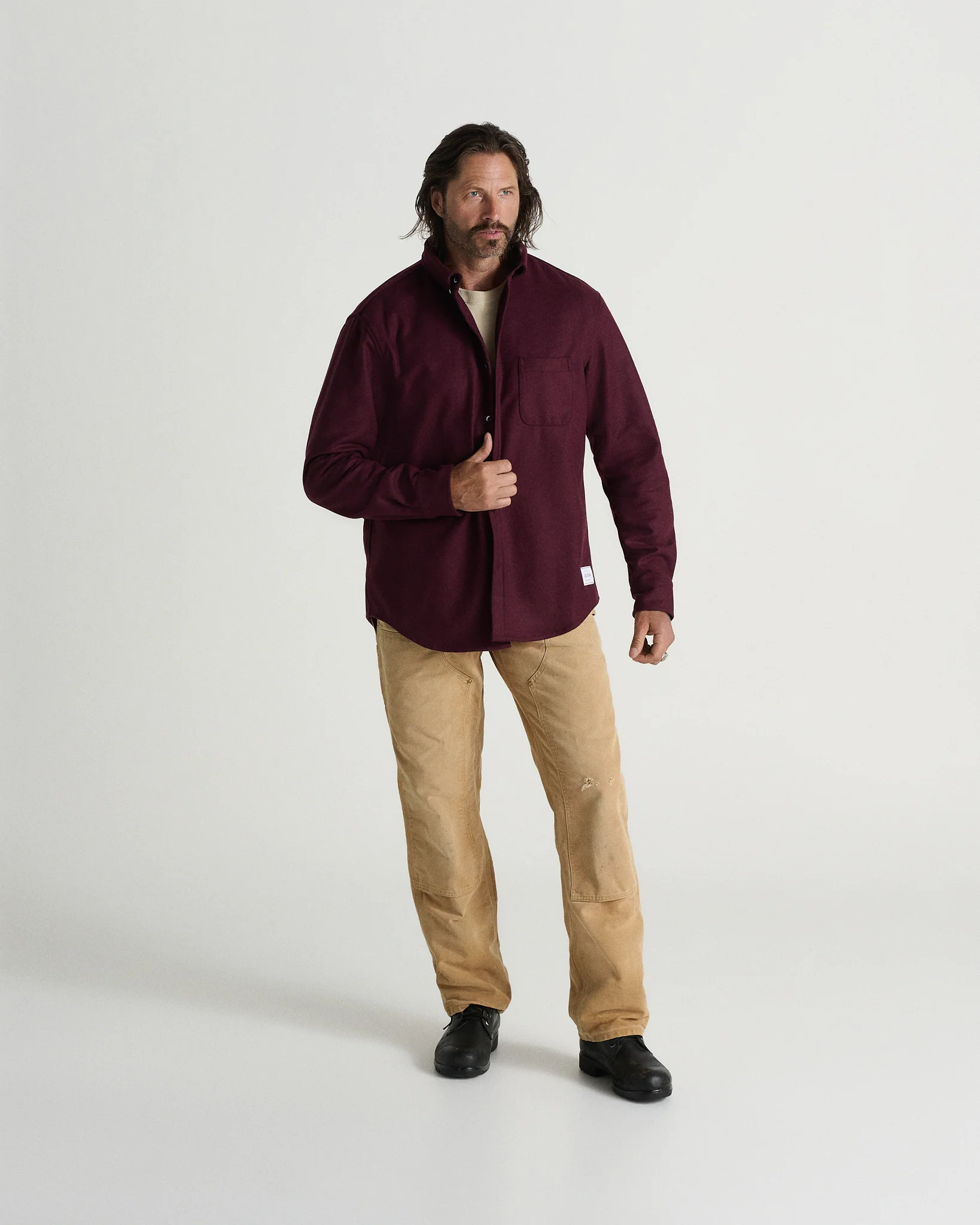 The Modern Melton Wool Shirt (600GSM) - Image 75