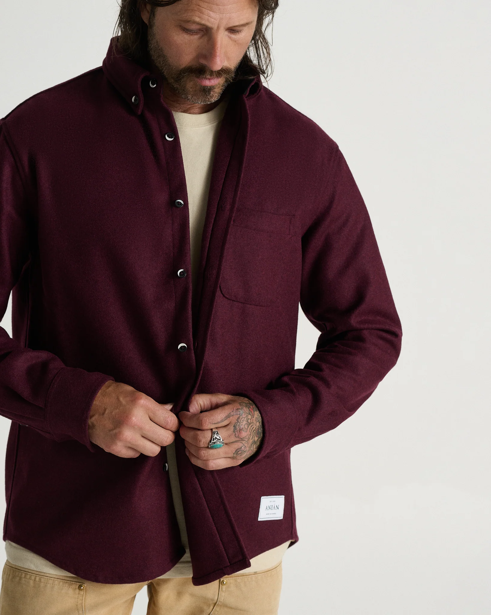 The Modern Melton Wool Shirt (600GSM) - Image 76