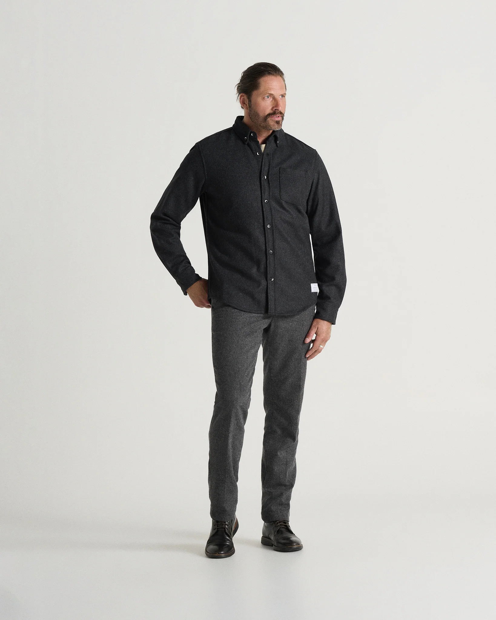 The Modern Melton Wool Shirt (600GSM) - Image 9