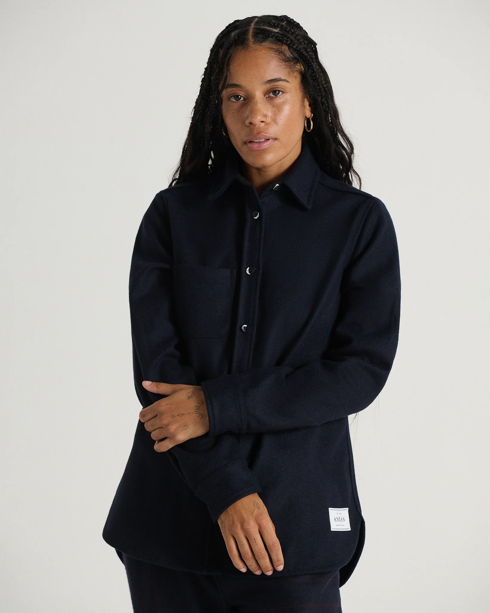 The Modern Melton Wool Shirt (600GSM) - Image 27