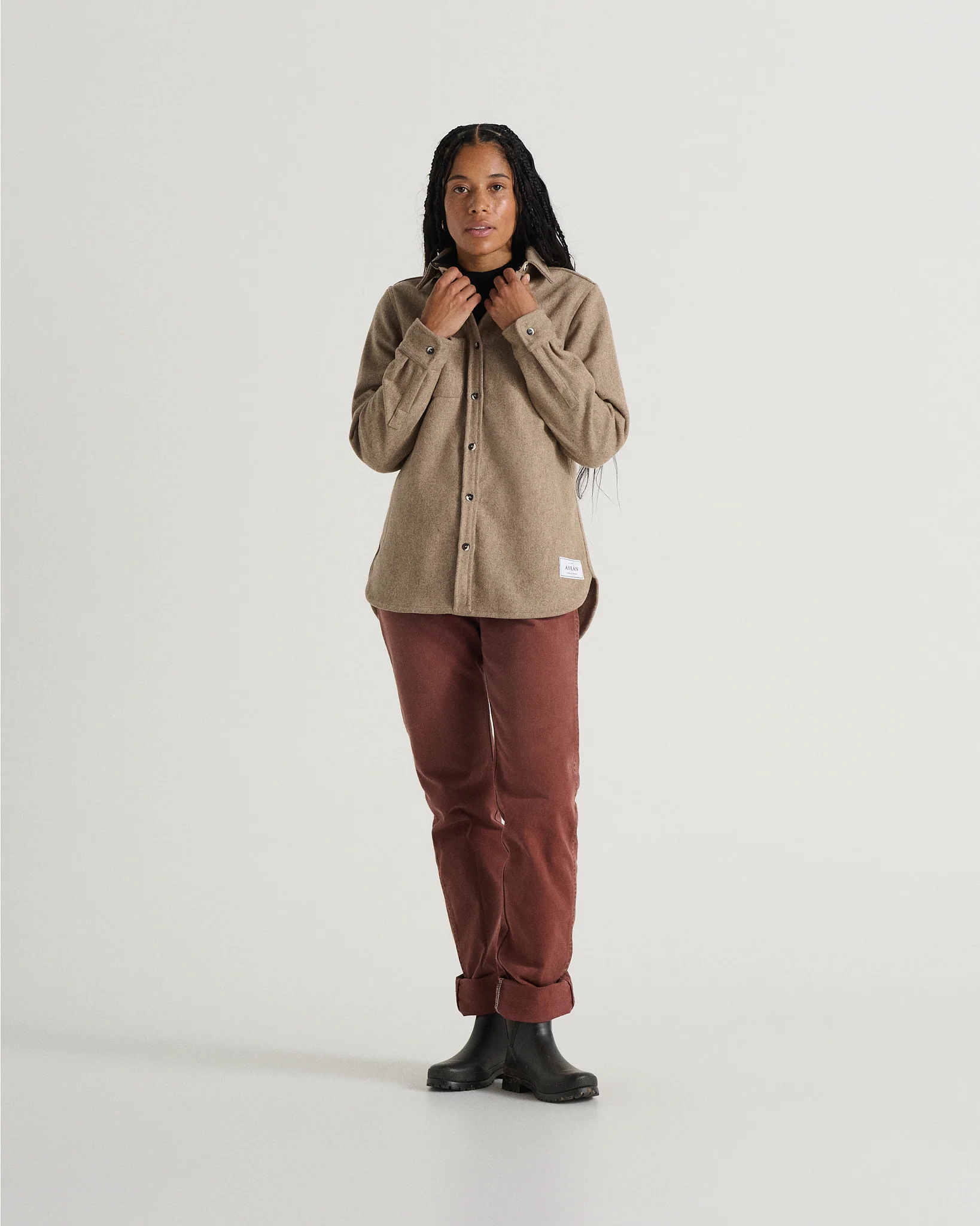 The Modern Melton Wool Shirt (600GSM) - Image 48