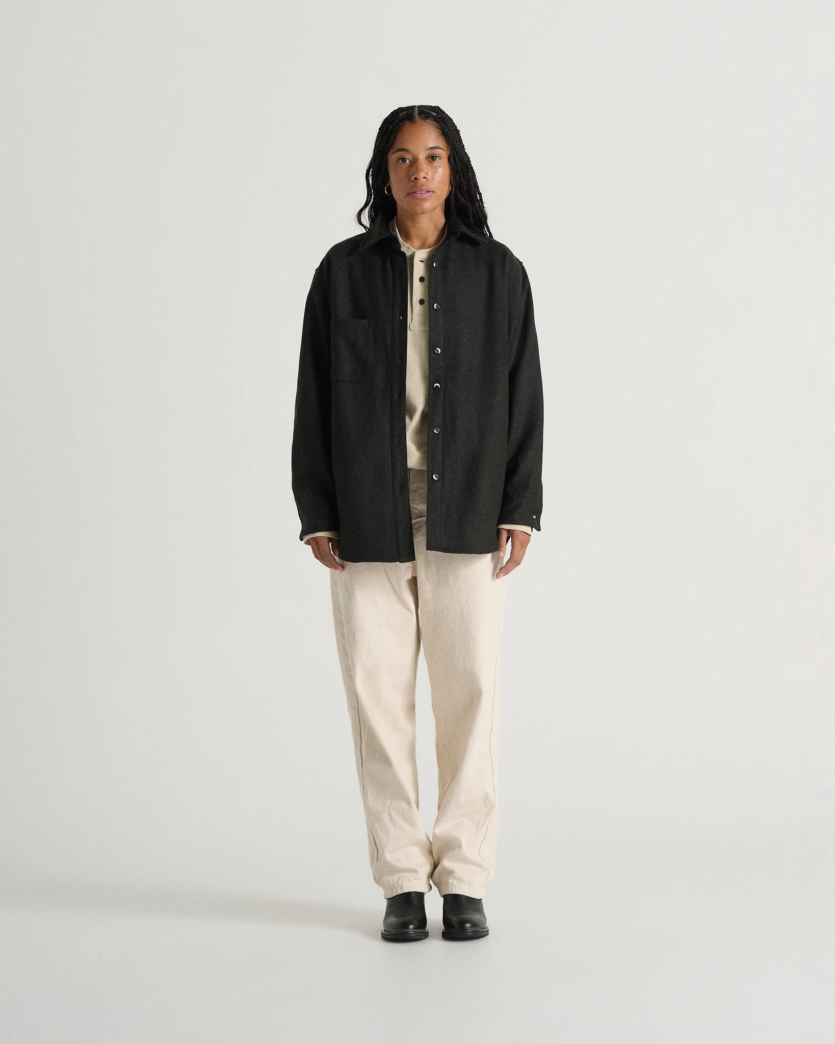 The Modern Melton Wool Shirt (600GSM) - Image 56