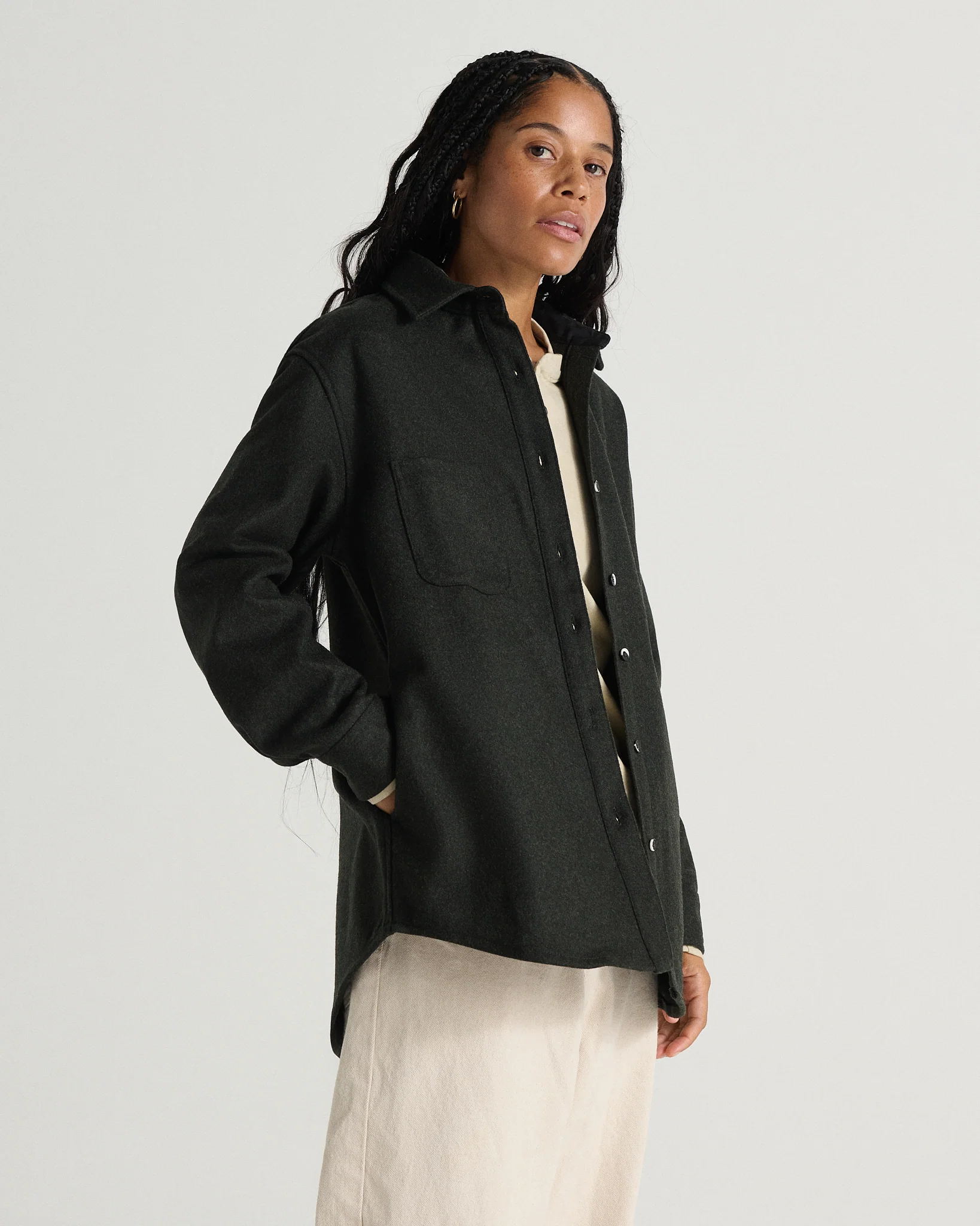 The Modern Melton Wool Shirt (600GSM) - Image 57