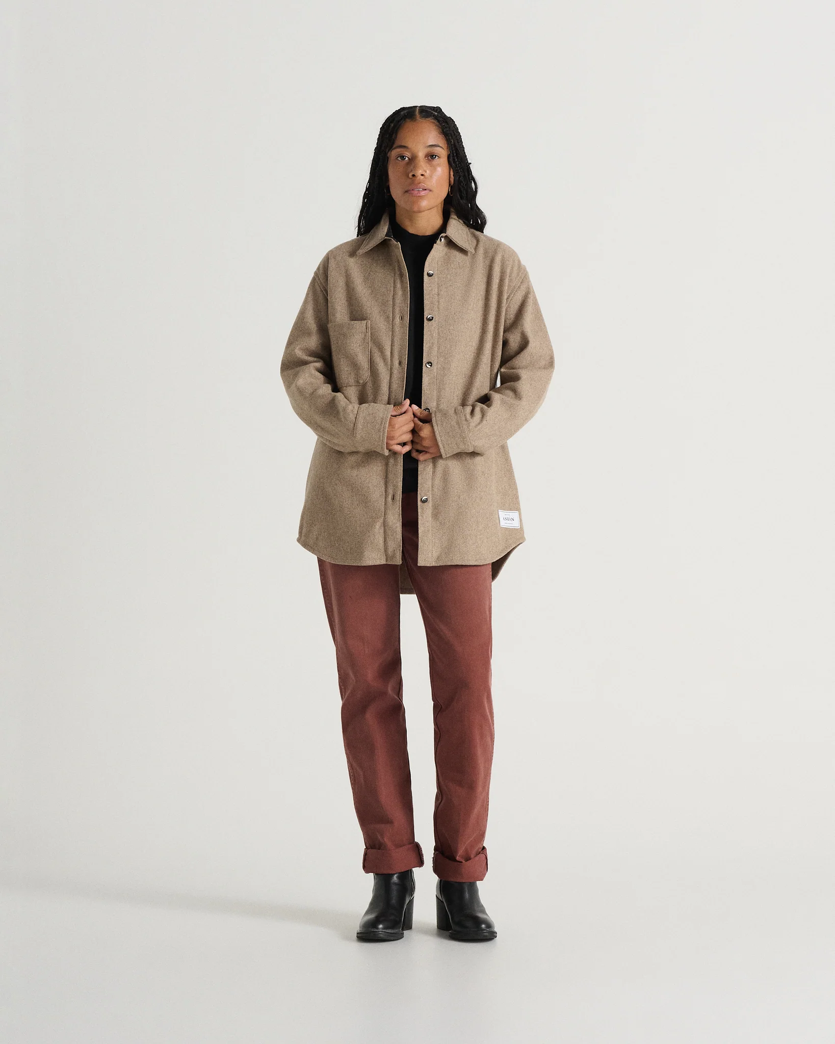 The Modern Melton Wool Shirt (600GSM) - Image 78