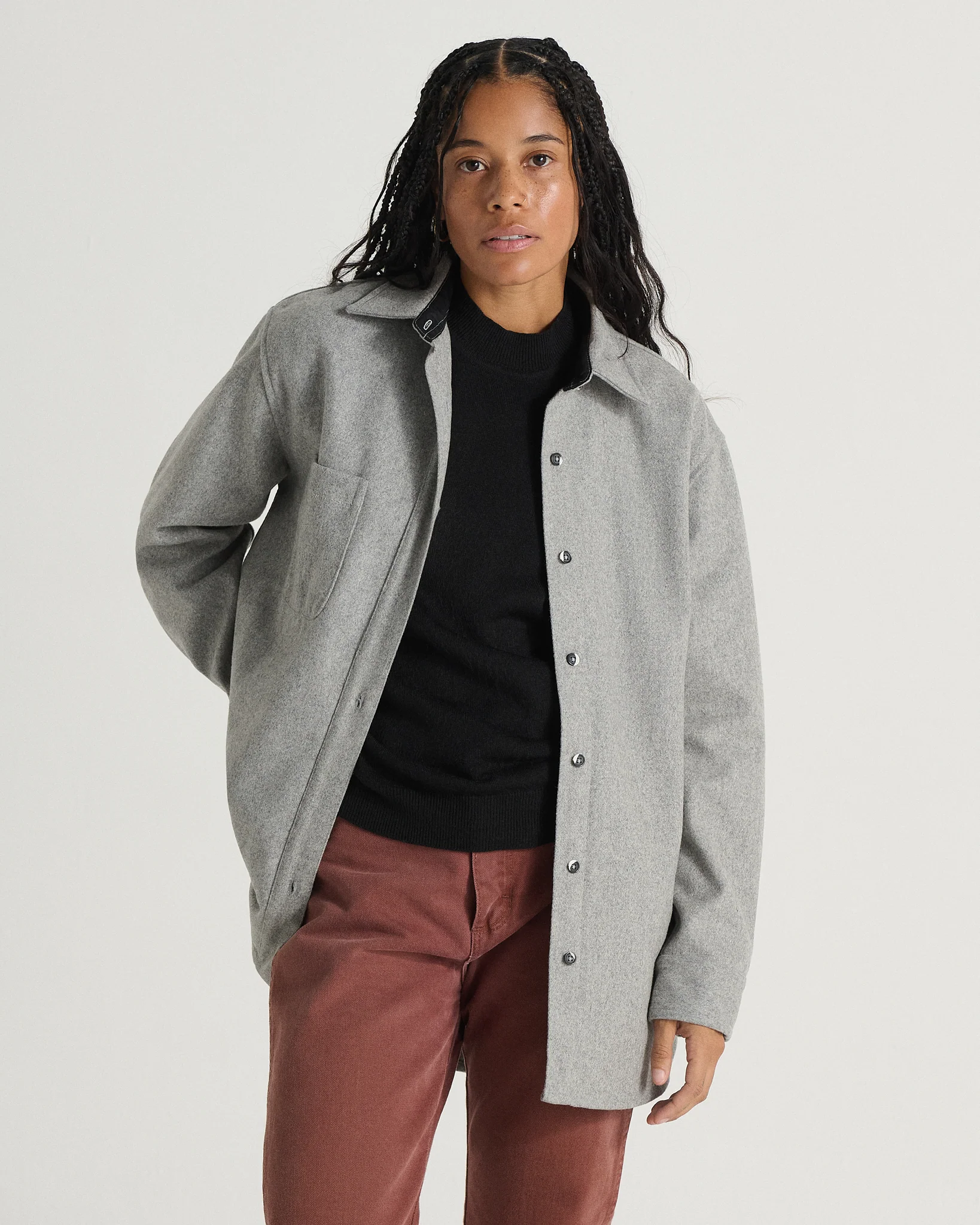 The Modern Melton Wool Shirt (600GSM) - Image 93